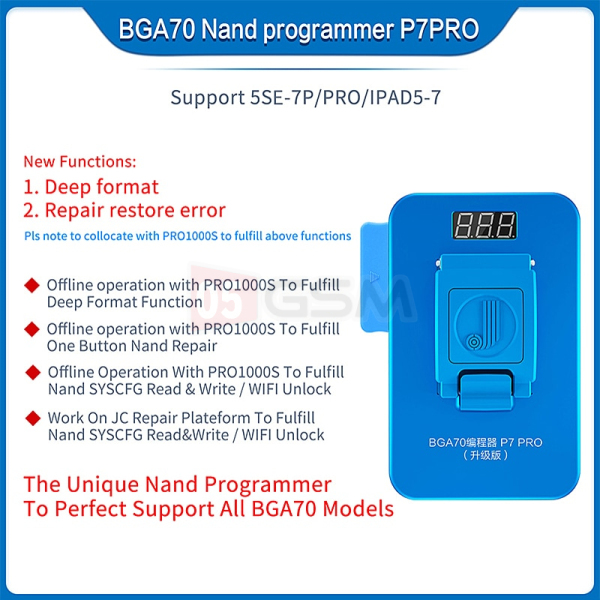 Программатор iPhone NAND JCID-P7 PRO  фото в интернет-магазине 05gsm.ru
