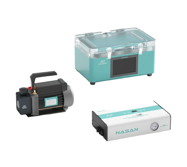 Аппарат для склейки дисплейного модуля Nasan Supa Lite + помпа + Барокамера Nasan B2+ фото в интернет-магазине 05gsm.ru