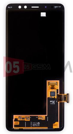 Дисплей Samsung A730 (A8+ / 2018) черный (100%-SERVICE) фото в интернет-магазине 05gsm.ru