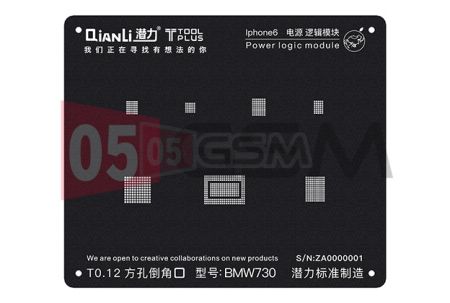 Трафарет 2D для BGA Qianli BMW730 iPhone 6G (Питания) фото в интернет-магазине 05gsm.ru