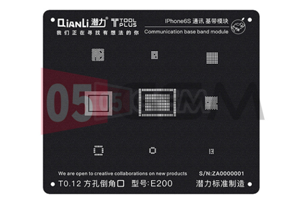 Трафарет 2D для BGA Qianli E200 iPhone 6S (Сеть) фото в интернет-магазине 05gsm.ru