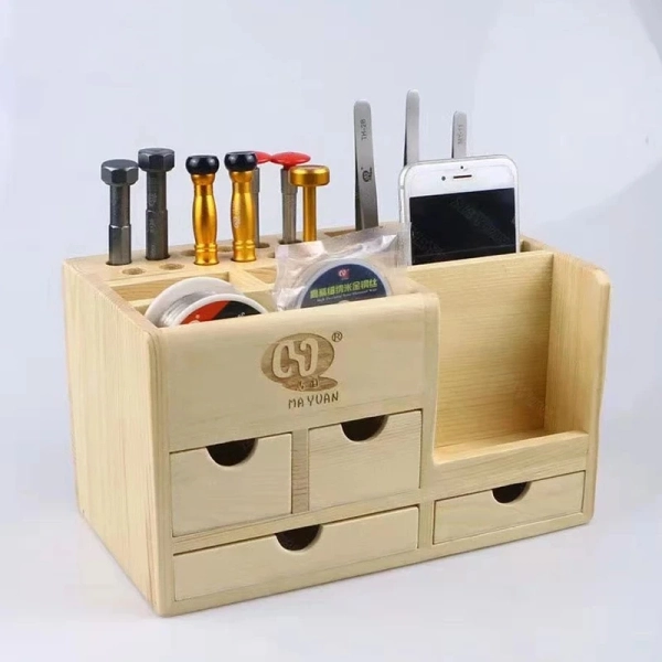 Органайзер для инструментов деревянный со шкафчиком MaYuan My-2098 фото в интернет-магазине 05gsm.ru