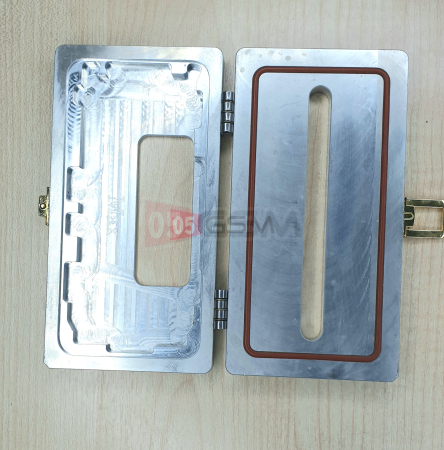 Форма для проклейки рамки iPhone XS MAX железная на петлях фото в интернет-магазине 05gsm.ru