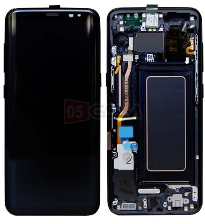 Дисплей Samsung Galaxy S8 G950 черный (100%-SERVICE) фото в интернет-магазине 05gsm.ru