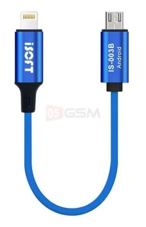 Кабель для переноса данных Lightning-Micro USB (IS-003B) фото в интернет-магазине 05gsm.ru