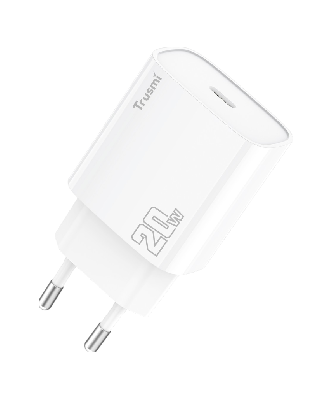 Адаптер питания Trusmi CH08-057 (20 Вт; Type-C; EU-вилка; белый) фото в интернет-магазине 05gsm.ru