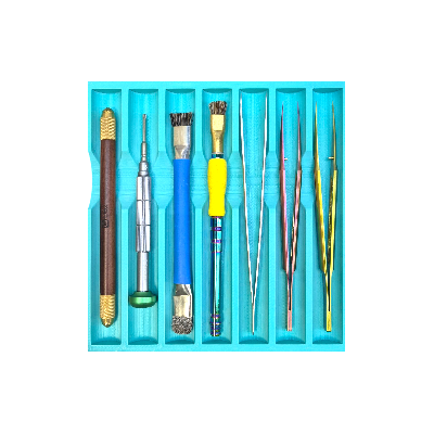 Лоток средний для инструментов SYH-009 (Бирюзовый; 7 отсеков) фото в интернет-магазине 05gsm.ru