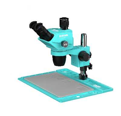 Микроскоп тринокулярный RF4 RF-6565PROD2 с подсветкой (6.5-65X; бирюзовый) фото в интернет-магазине 05gsm.ru