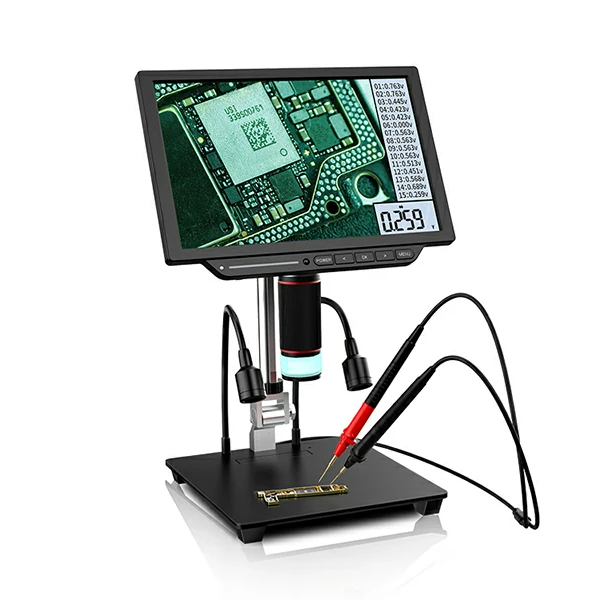 Микроскоп цифровой со встроенным мультиметром Aixun DM23 (Дисплей 10") фото в интернет-магазине 05gsm.ru