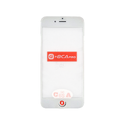 Стекло G+OCA iPhone 6S белое с РАМКОЙ+OCA пленка фото в интернет-магазине 05gsm.ru