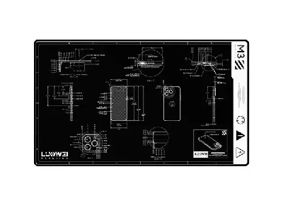 Монтажный коврик Luowei LW-M3 (593x345x2 мм) фото в интернет-магазине 05gsm.ru