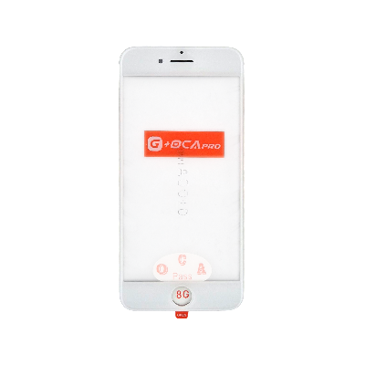 Стекло G+OCA iPhone 8G белое с РАМКОЙ+OCA пленка фото в интернет-магазине 05gsm.ru