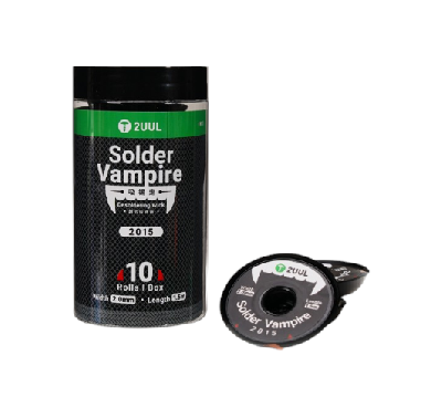 Оплетки для выпайки 2UUL DW15 Solder Vampire (2.0 мм; 1.5 м; 10 штук) фото в интернет-магазине 05gsm.ru
