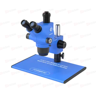 Микроскоп тринокулярный Forward FW-6565 Pro (6.5-65X; синий) фото в интернет-магазине 05gsm.ru