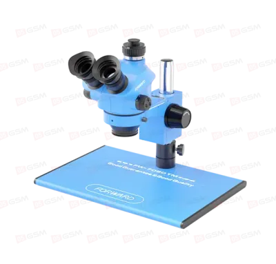 Микроскоп тринокулярный Forward FW-7050 TM (7-50X; синий) фото в интернет-магазине 05gsm.ru