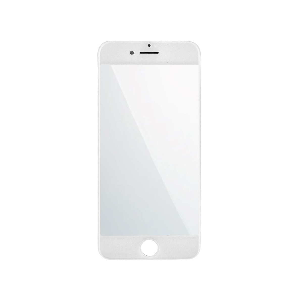 Стекло iPhone 8G белое с РАМКОЙ+OCA пленка