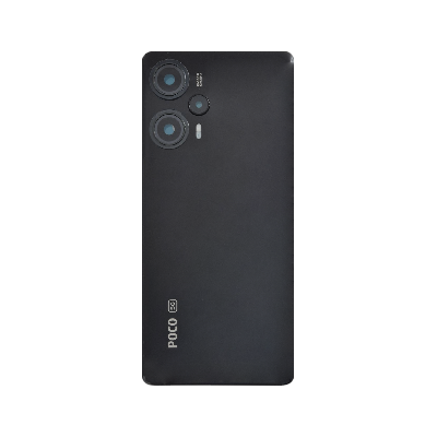 Крышка Poco F5 5G со стеклами на камеру черная ORIG фото в интернет-магазине 05gsm.ru