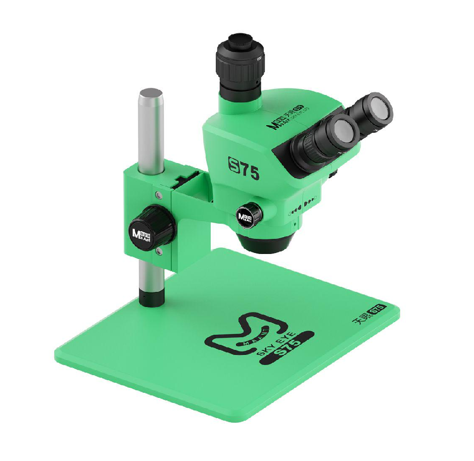 Микроскоп тринокулярный MaAnt Sky Eye S75 с подсветкой (7.5-75X; зеленый)