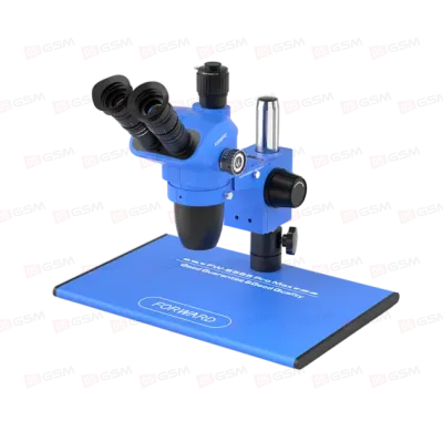 Микроскоп тринокулярный Forward FW-6565 Pro Max (6.5-65X; синий) фото в интернет-магазине 05gsm.ru