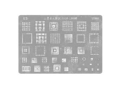Трафарет для BGA микросхем Samsung i9100/i9300/i7100 фото в интернет-магазине 05gsm.ru