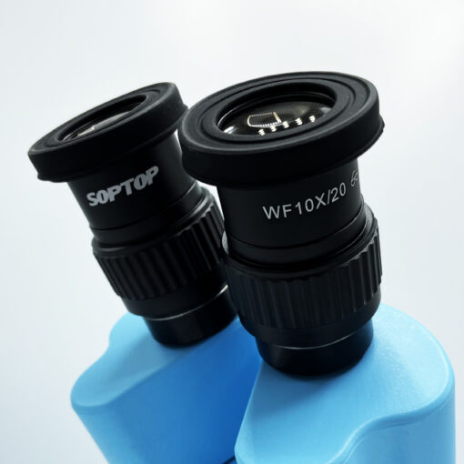 Микроскоп тринокулярный SopTop 6 (Маленький стол; голубой цвет) фото в интернет-магазине 05gsm.ru