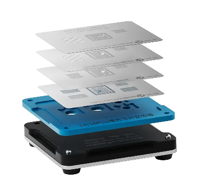 Набор трафаретов для микросхем с держателем JTX Swap Master (iPhone 8-15 Pro Max) фото в интернет-магазине 05gsm.ru