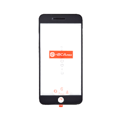 Стекло G+OCA iPhone 7G+ черное с РАМКОЙ+OCA пленка фото в интернет-магазине 05gsm.ru