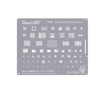 Трафарет для BGA Qianli CPU A14-X  ( iPhone 12/12 MINI/12 PRO MAX ) фото в интернет-магазине 05gsm.ru