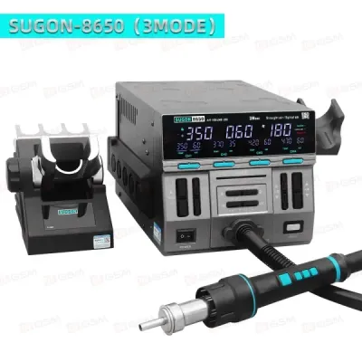 Термовоздушный фен Sugon 8650-3MODE New (Паяльная станция) фото в интернет-магазине 05gsm.ru