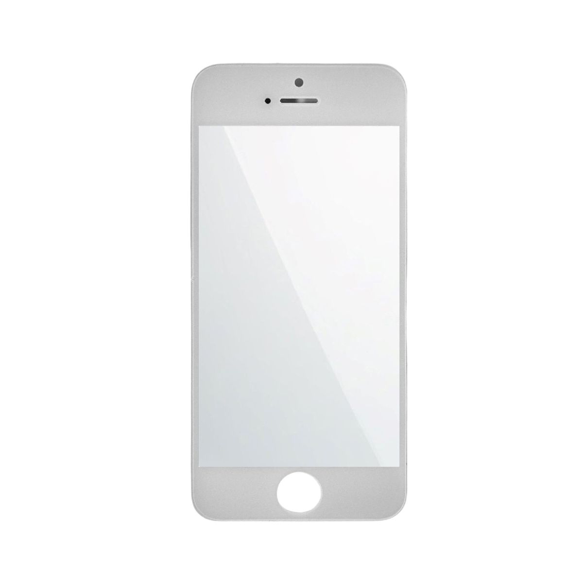 Стекло iPhone 5S ORIG белое с РАМКОЙ+OCA пленка