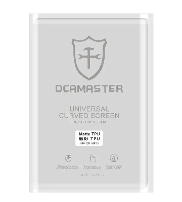 Пленка гидрогелевая для плоттера OcaMaster TPU-Matte (Матовая; 1 штука; 120x180 мм) фото в интернет-магазине 05gsm.ru