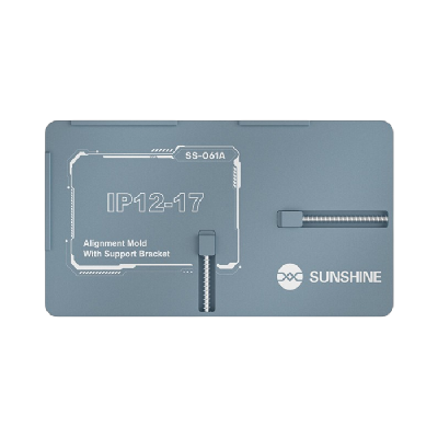 Форма Sunshine SS-061A для позиционирования дисплеев iPhone 12-17 (Подпружиненная; с ковриком 8 мм) фото в интернет-магазине 05gsm.ru
