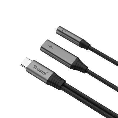 Аудиоадаптер Trusmi CA50-01 Type-C → USB-C female + 3.5 мм фото в интернет-магазине 05gsm.ru
