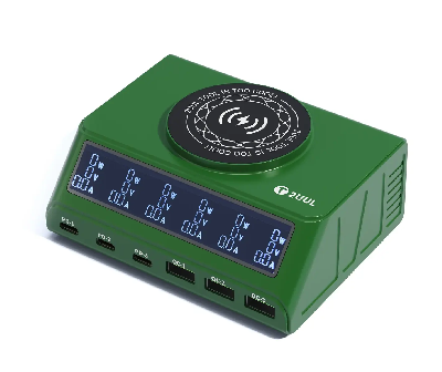 Многопортовое зарядное устройство 2UUL PC11 (6 портов; 110 Вт; быстрая и беспроводная зарядка) фото в интернет-магазине 05gsm.ru