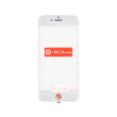 Стекло G+OCA iPhone 7G белое с РАМКОЙ+OCA пленка фото в интернет-магазине 05gsm.ru