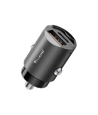 Автомобильное зарядное устройство Trusmi CC08-01 (60W; USB-A; USB-C; серый) фото в интернет-магазине 05gsm.ru