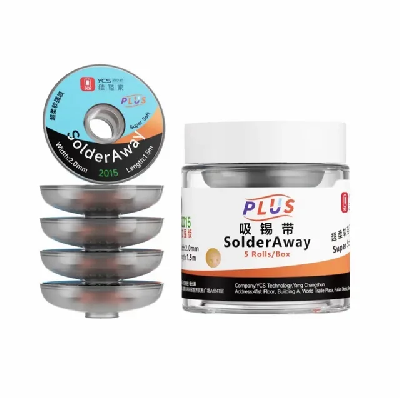 Оплетки для выпайки YCS Plus 2015 (1.5 мм; 2 м; 5 штук) фото в интернет-магазине 05gsm.ru