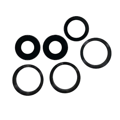 Стекло на камеру iPhone 11 PRO черное комплект с рамкой фото в интернет-магазине 05gsm.ru