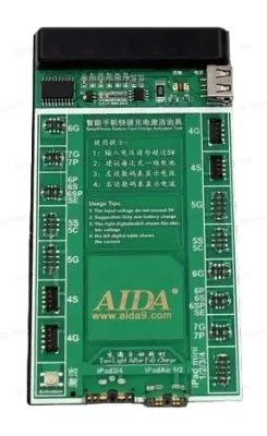 Плата для теста и подзарядки АКБ Aida A601 BIG (iPhone 4G-7G/iPad 3/4/Air 1/2) фото в интернет-магазине 05gsm.ru