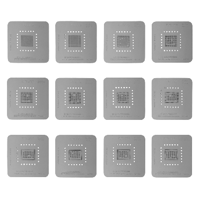 Трафареты для BGA микросхем с держателями Relife RL-601MA (CPU A8-A18) фото в интернет-магазине 05gsm.ru