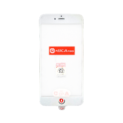 Стекло G+OCA iPhone 6G+ белое с РАМКОЙ+OCA пленка фото в интернет-магазине 05gsm.ru