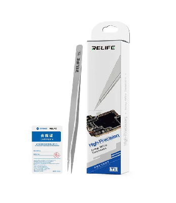 Пинцет прямой Relife T1 (Острый) фото в интернет-магазине 05gsm.ru