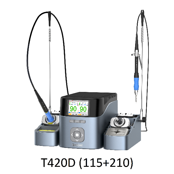 Паяльная станция Aixun T420D (115+210 ручки и 6 жал) фото в интернет-магазине 05gsm.ru