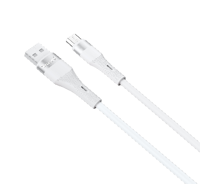 Кабель зарядки Trusmi CA34-059 (Type-A → Micro-USB; 3A; 1 м; силиконовый белый) фото в интернет-магазине 05gsm.ru