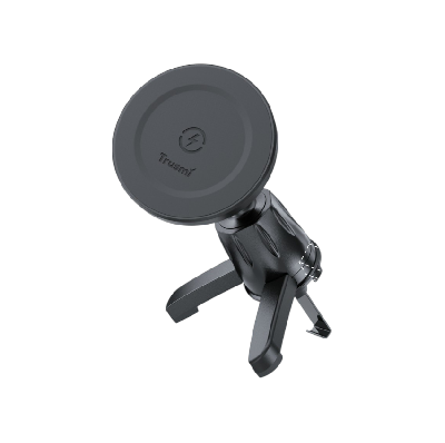 Автомобильный держатель Trusmi LP06-013 (беспр. зарядка 15W; зажим; магнитный; дефлектор; черный) фото в интернет-магазине 05gsm.ru