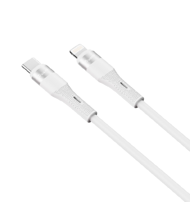 Кабель зарядки Trusmi CA34-01 (Type-C → Lightning; 20W; 2 м; силиконовый белый) фото в интернет-магазине 05gsm.ru