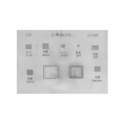 Трафарет для BGA микросхем Xiaomi mi NOTE 7 фото в интернет-магазине 05gsm.ru