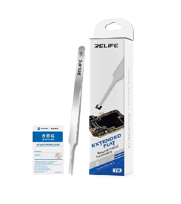 Пинцет прямой Relife T2 (Плоский) фото в интернет-магазине 05gsm.ru