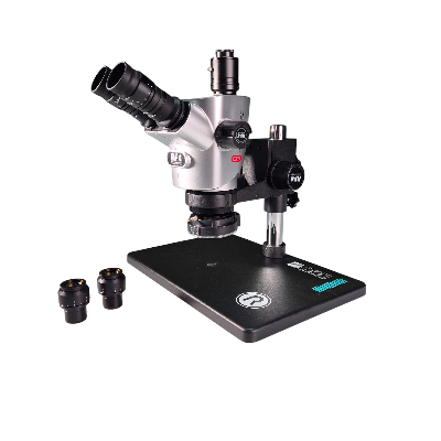 Микроскоп тринокулярный RF4 CX71 Deluxe с двумя парами окуляров (6.5-65X; серый) фото в интернет-магазине 05gsm.ru