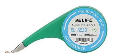Оплетка для выпайки Relife RL-3520 (C держателем; 3.5 мм; 2 м) фото в интернет-магазине 05gsm.ru